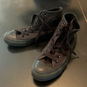 Plain Black Converse